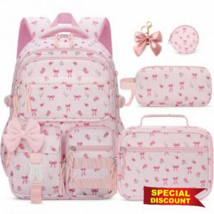 Girls Backpack with Lunch Box