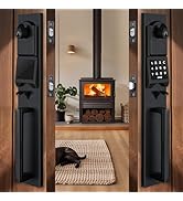 NEWBANG Smart Keypad Handleset for Single Front Door in Matte Black Finish, MDHST2018DB-E