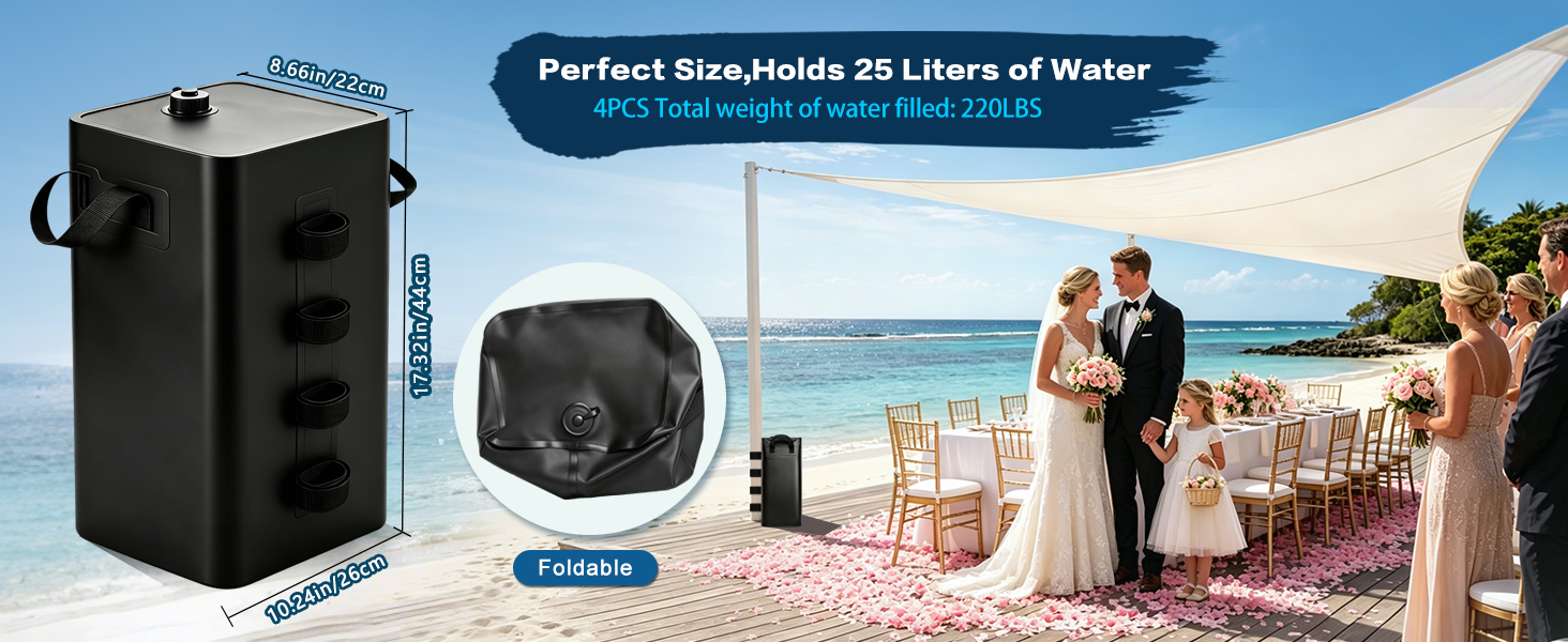 4PCS Canopy Water Weight Bag Water Tent Weights Set of 4 Leg Weights for Gazebo Weights Sand Bags