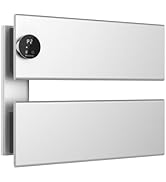 K&KALONZO Electric Towel Warmer, 18.35" W x 14.6" H Wall-Mounted Towel Heater with Built-in Timer...