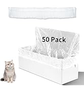 Cat Litter Box Liners for PetSnowy SNOW+ Cat Litter Box, 60 PCS Self-Sealing Waste Drawer Bags fo...