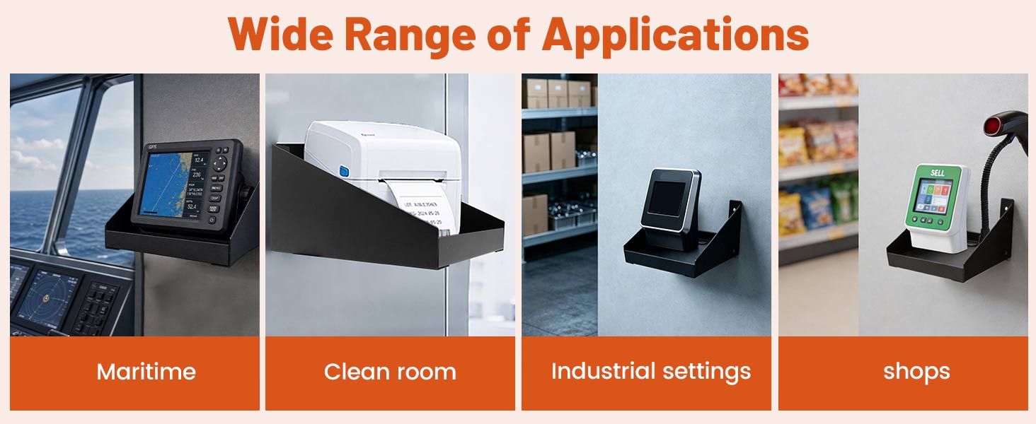 thermal printer stand wall mounted printer tray