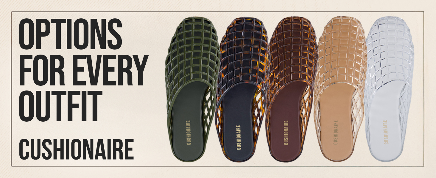 Lab, cushionaire, slip-on jelly sandal, lifestyle
