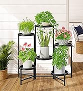 5 Tier Metal Plant Stand for Indoor Outdoor