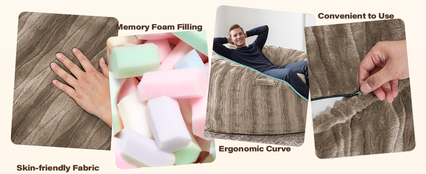 fond+found bean bag design highlights