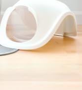 Litter Genie Cat Litter Box | Made with Flexible, Soft Plastic | Features High-Walls and Handles ...