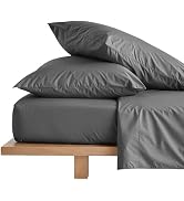 Italic Luxe Australian Long-Staple 400 Thread Count Cotton Sateen Pillowcase Set, Ultra-Soft, Kin...
