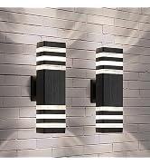 ZSMAIKU 18.3 Inches Dusk to Dawn Outdoor Lighting,Up and Down Exterior Light Fixtures with 4 * 7W...