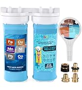 H&G lifestyles Pool Filling Hose Water Filter, Garden Hose Iron Filter for Well Water, Reduces Ca...