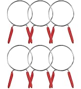 Fulton 4 inch Thumb Screw Key Adjustable 304 Stainless Steel Hose Clamps, Pipe Clamp, Worm Gear C...