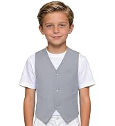 LOPEN STU Boys Suit Vest Kids Formal Dress Vest for Boy Wedding Ring Barear Easter Outfit, Size 5...