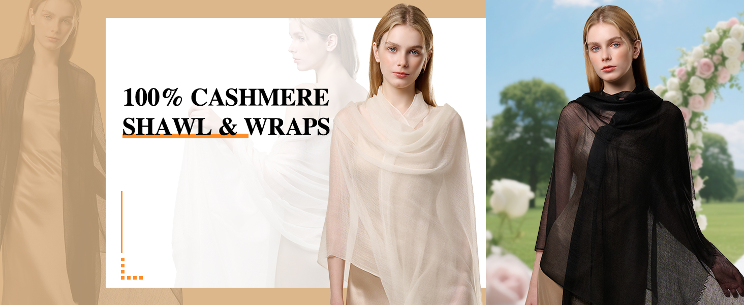 Cashmere Shawl Wraps for Women