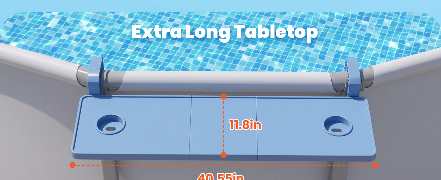 Poolside Bar For Above Ground Pool Outdoor Pool Bar Table Pool Shelf Above Ground Pool Accessories
