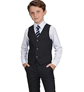 Boys Suit Kids Formal Easter Outfit Wedding Ring Bearer Suits for Boys Dress Vest Pants Set with ...