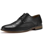 HEEZ Mens Loafers, Split Leather Oxford Dress Shoes for Men, Formal Casual Business Shoes