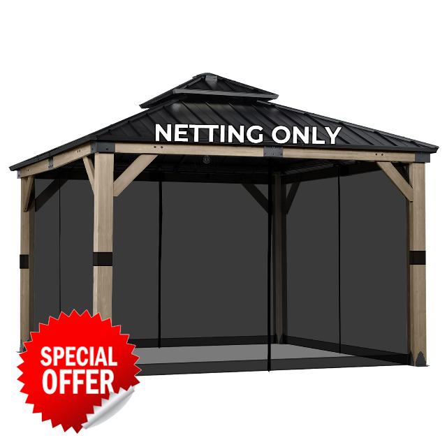 COWVIE Gazebo Replacement Mesh Netting