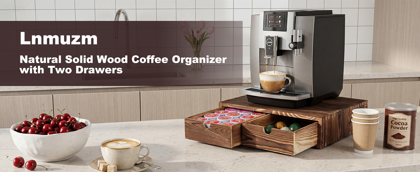 Wooden Coffee Pod Organizer