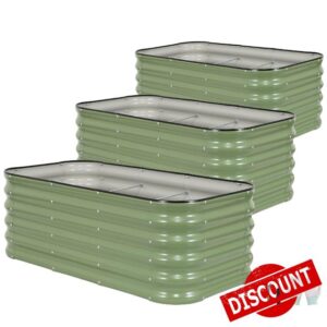 3 Pcs Raised Garden Beds Outdoor