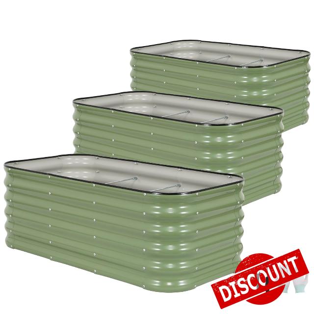3 Pcs Raised Garden Beds Outdoor