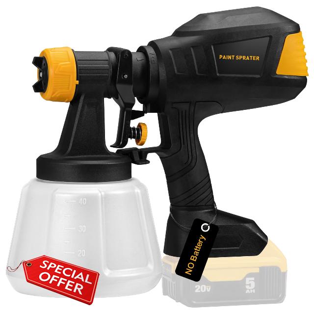 Brushless Cordless Paint Sprayer for Dewalt 20V Battery