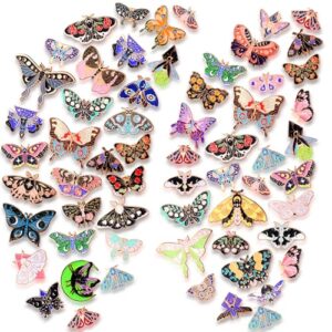 Ceenna 100 Pcs Enamel Pins Bulk Lapel Pins Brooches Decoration Gift for Backpack Clothes Women Mothers Teachers Nurse