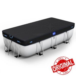 Holiwei 7x10 Ft Rectangular Pool Cover with Reflective Strips for Above Ground Pool