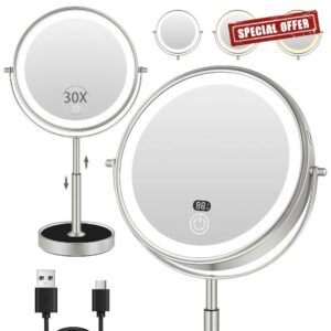 9" Lighted Makeup Mirror with Light