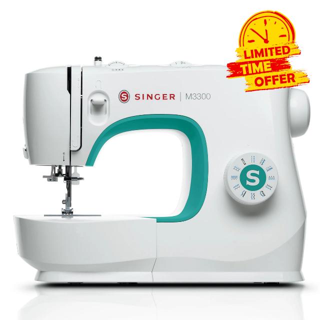 SINGER® M3300 Sewing Machine with Accessories | 23 Built-In Stitches Deliver 97 Stitch Applications | Lightweight & Portable