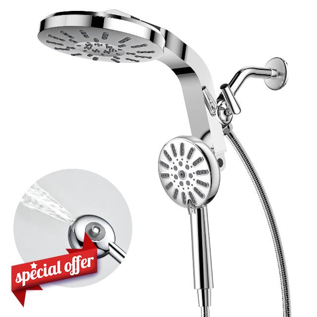 INAVAMZ High Pressure Rain Shower Head with Handheld Combo