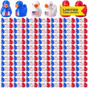 400 Pcs 4th of July Mini Resin Ducks Bulk