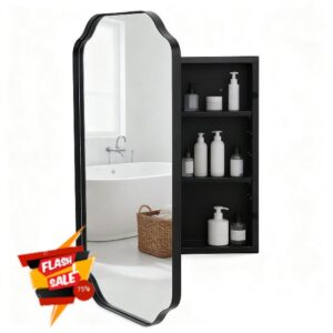Black Metal Medicine Cabinet French Design