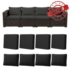 8pcs Outdoor Patio Cushion Covers Replacement