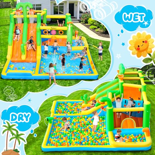 Bouncy Castle with 750W Blower for Backyard Indoor Outdoo