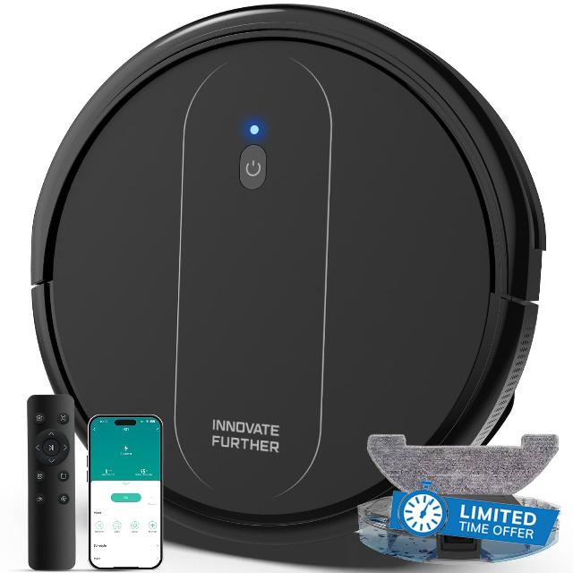 Robot Vacuum and Mop Combo: 5000Pa 3-in-1 Robotic Vacuum with Intelligent Navigation