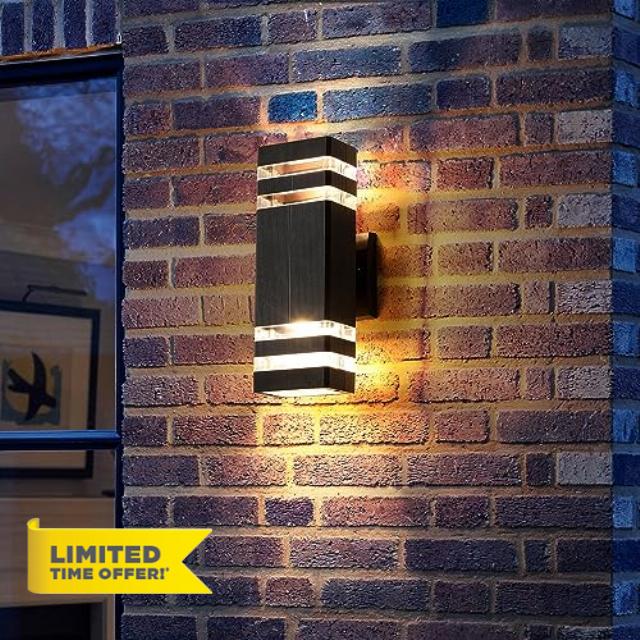 Outdoor Wall Lights Exterior Lights Outdoor Garage Light Fixtures | Black Up And Down Patio Wall Light Fixture For House