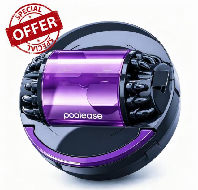 Cordless Pool Vacuum Robot with Dual high-Powerful Motors Provide Strong Suction