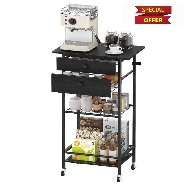 Rolling Coffee Cart