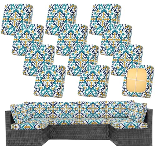 Waterproof Floral Outdoor Couch Cushion Slipcover