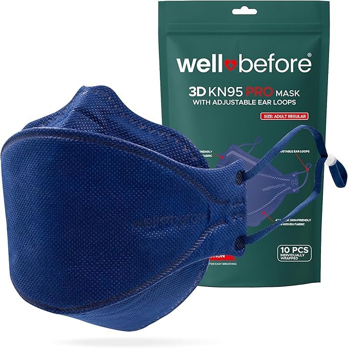 Well Before 3D PRO KN95 Face Masks
