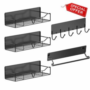 5Pcs Heavy-Duty Magnetic Shelves for Fridge