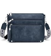 Fiiuos Anti Theft Crossbody Purse for Women RFID Crossbody Bags for Travel, Vegan Leather Cross B...