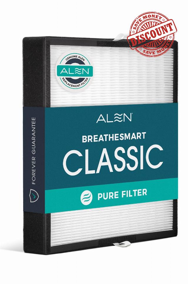 Alen Classic Replacement Air Filter for BreatheSmart Classic (NOT FOR 35i) — True HEPA Filter to Remove Dust