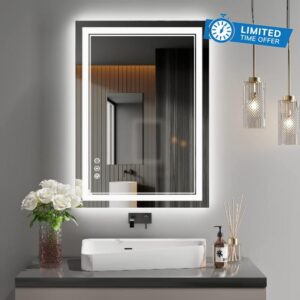 LED Mirror 20"x28" with Front and Backlit