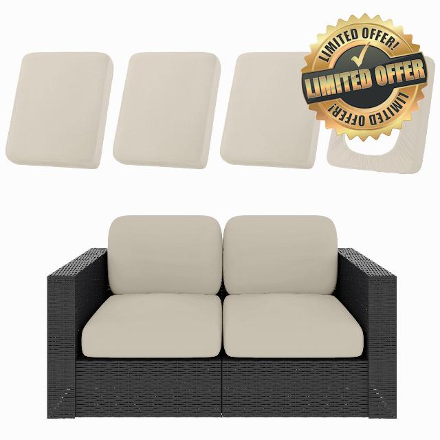 hyha 4Pcs Patio Cushion Covers
