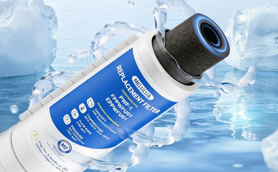 FPPWFU01 Water Filter Replacement Compatible with Frigidaire FPPWFU01 Water Filter