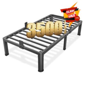 FUIOBYVV Twin Bed Frames with Round Corner Edge Legs