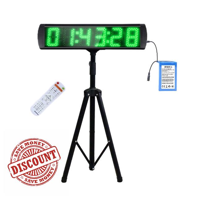 Large LED Display Digital Race Timer with Battery