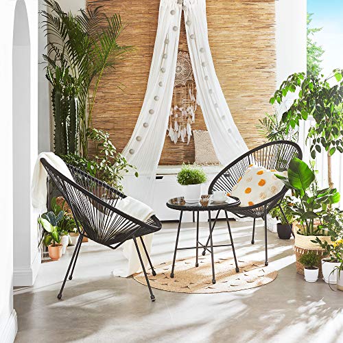Glass Top Table and 2 Chairs