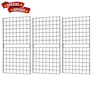Grid Wall Commercial Grade Grid Panels Heavy Duty Panel for Retail Display 2' W x 4' H