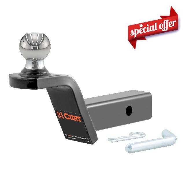 Curt 45155 2" Fusion Ball Mount with 2" Welded Ball